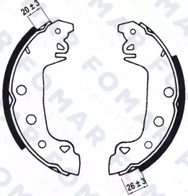 Комлект тормозных накладок FOMAR Friction FO 0114